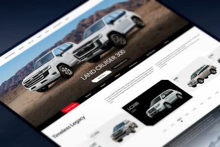 Toyota LC300 Webpage Redesign 